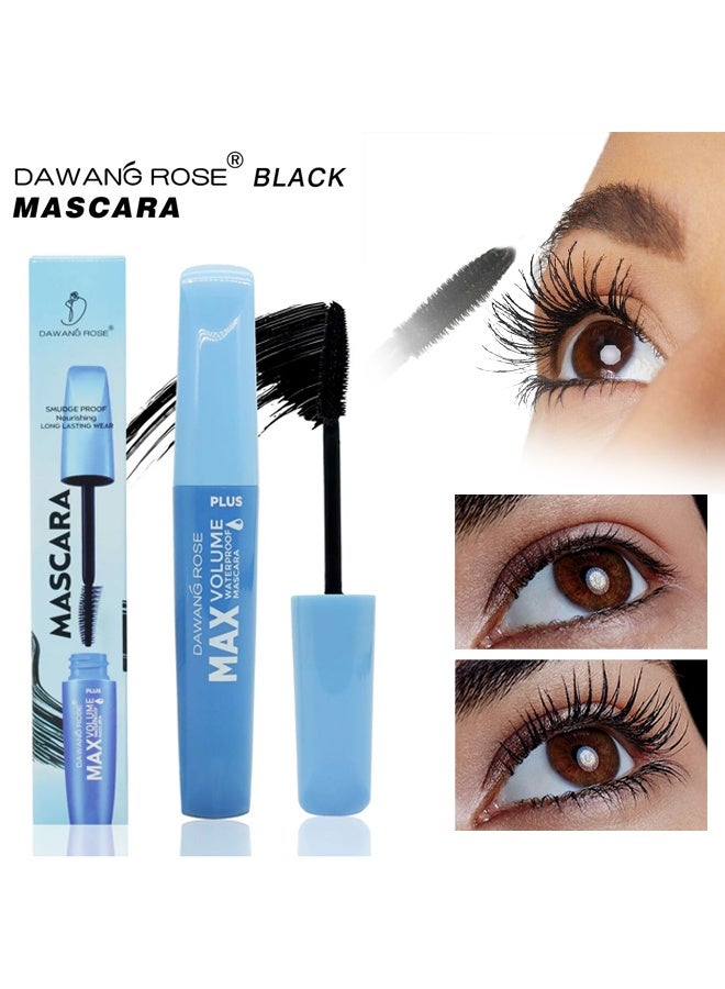 DAWANG ROSE Mascara-Smudge Proof Nourishing Long Lasting Wear, Lengthening & Curling,Volumizing No Clumps Long-Lasting Smudge-Proof Black - Image 1